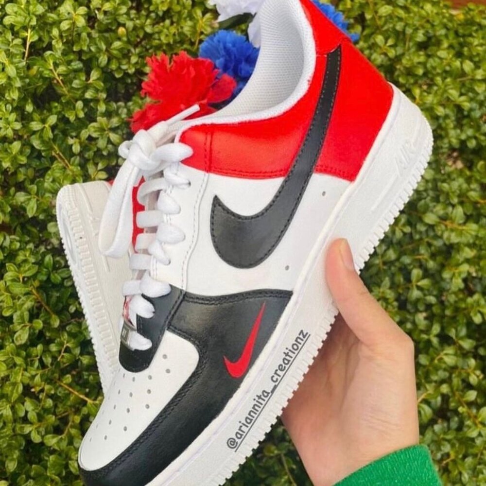 Nike Air Force 1 Blue and Grey Hand Painted shoes All Sizes